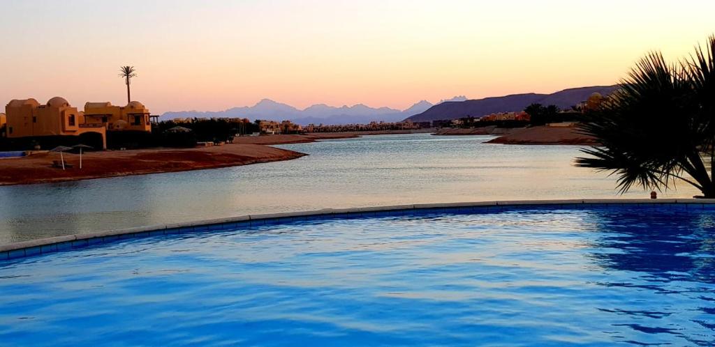 Villa with private pool, open lagoon, and luxury furniture for sale at Sabina El Gouna